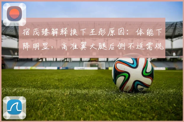 宿茂臻解释换下王彤原因：体能下降明显，高准翼大腿后侧不适需观察